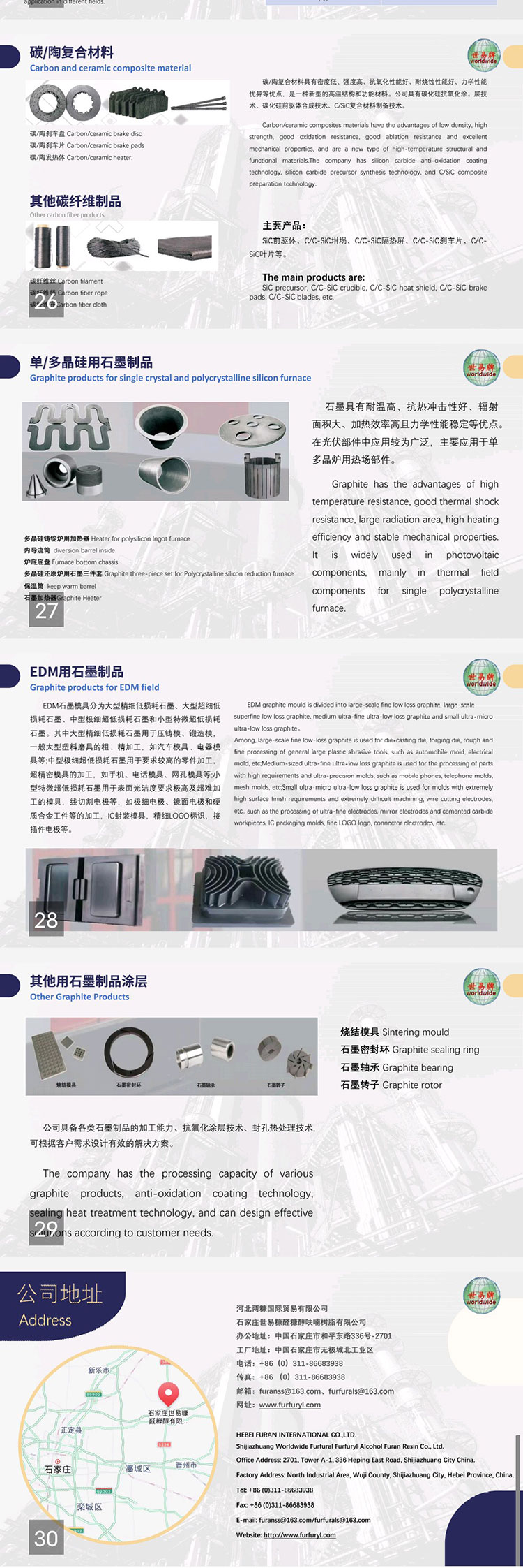 碳炭復合材料系列產品介紹